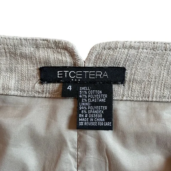 Etcetera Tan Pencil Skirt | Women's 4 - Picture 5 of 7